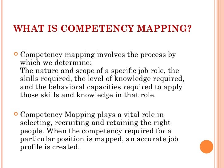 competency mapping ppt